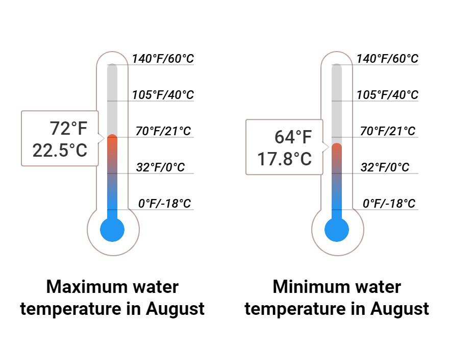 Average Sea temperature